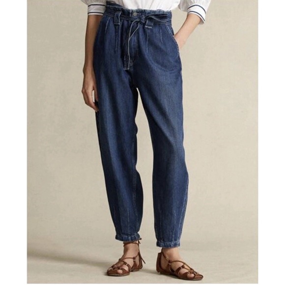Polo Ralph Lauren Pants - Polo Ralph Lauren Pants Women's 24 Tencel Linen Jogger Elastic Waist Belted